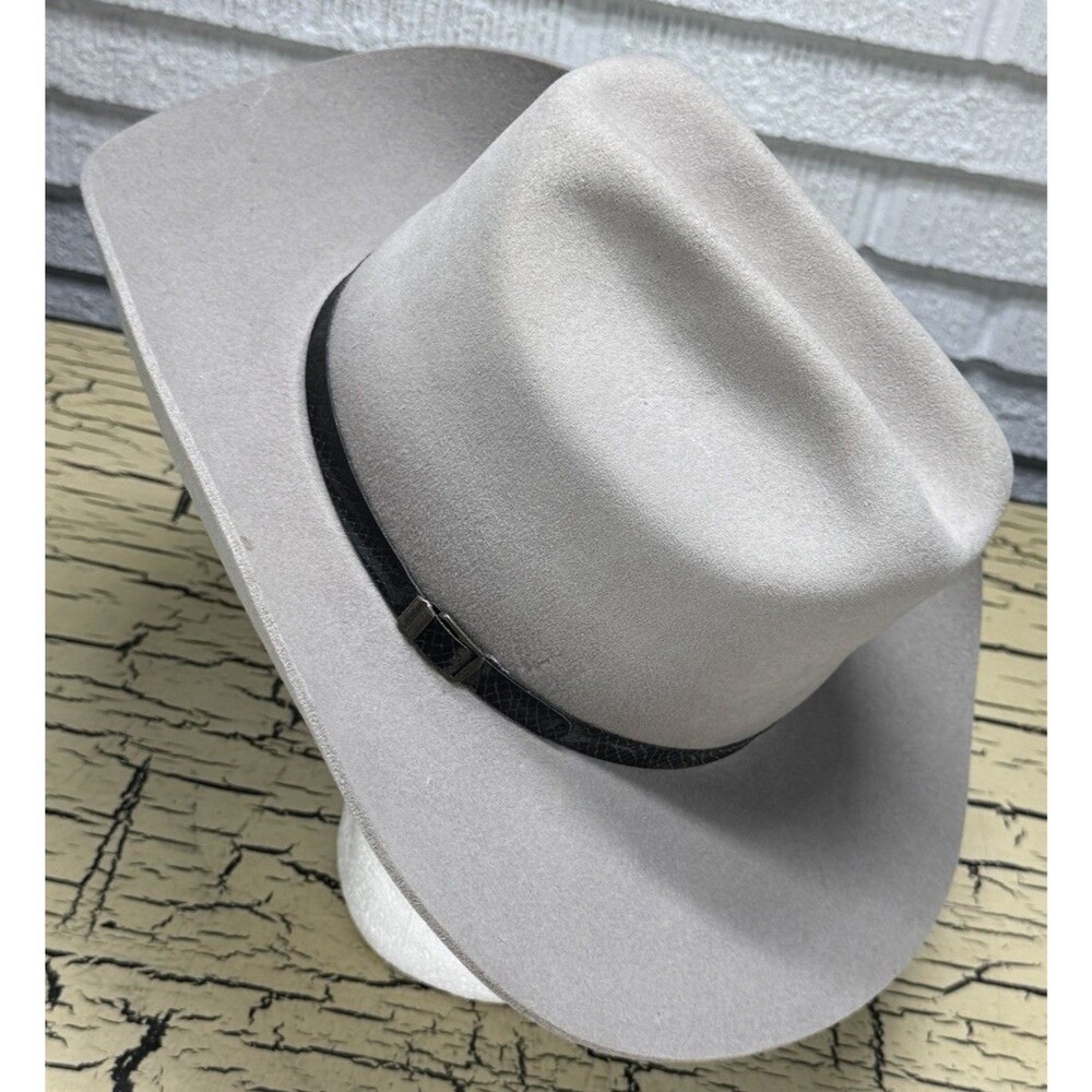 VTG Sheplers Dyna Felt Fur Blend Western Mens Cowboy Hat Size 7 USA - Picture 3 of 16